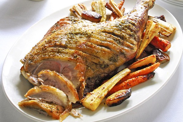 Roast Lamb Shoulder Recipe With Roast Vegetables And Onion Sauce Roast Lamb Shoulder Recipe With Roast Vegetables And Onion Sauce
