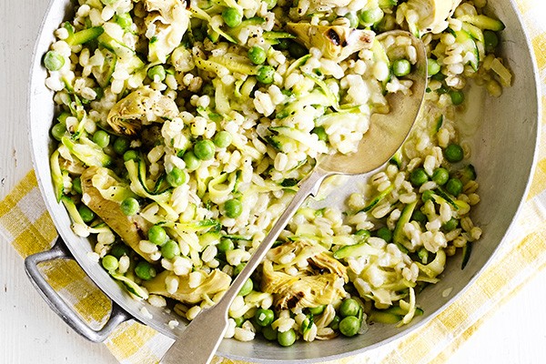 Courgette and Pea Risotto Recipe with Artichoke Courgette and Pea Risotto Recipe with Artichoke