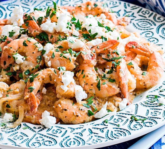 Shrimps à la spetsiota Shrimps à la spetsiota