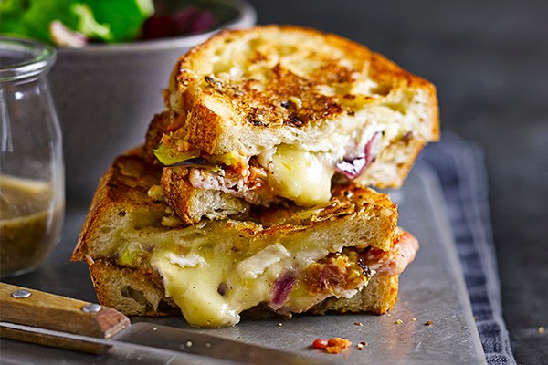 Posh Cheese, Fig and Bacon Toastie Recipe Posh Cheese, Fig and Bacon Toastie Recipe
