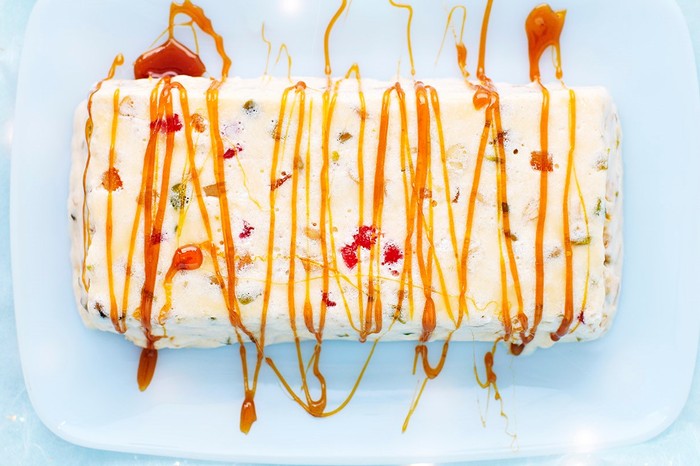 Nougat Recipe with Caramel Sauce