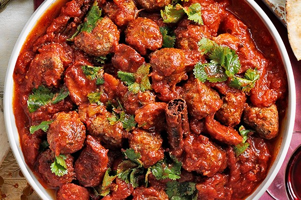 Moroccan kofte and chorizo stew Moroccan kofte and chorizo stew