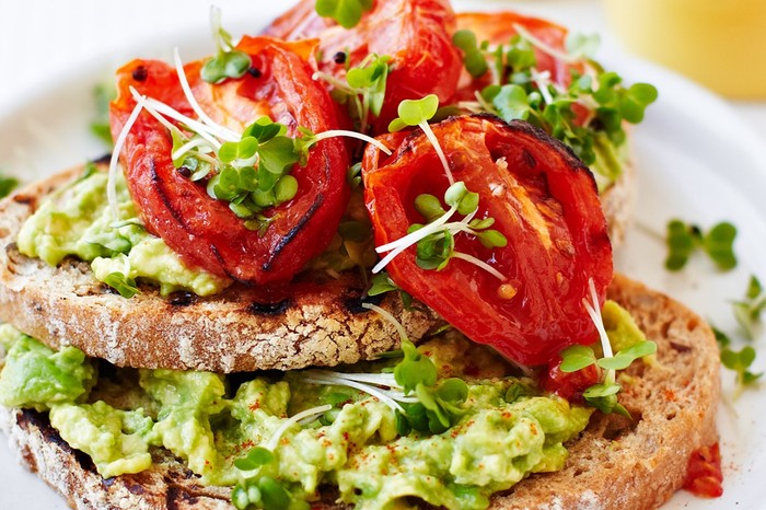 Smashed Avocado on Toast Recipe Avocado Toast Recipe with Roasted Tomatoes