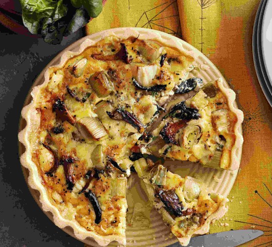 Wild Mushroom Tart Recipe With Leek and Stichelton Wild Mushroom Tart Recipe With Leek and Stichelton