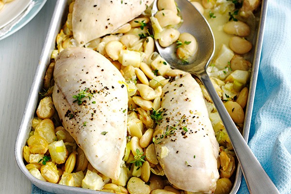 One Pot Chicken Recipe with Leeks and Butterbeans One Pot Chicken Recipe with Leeks and Butterbeans