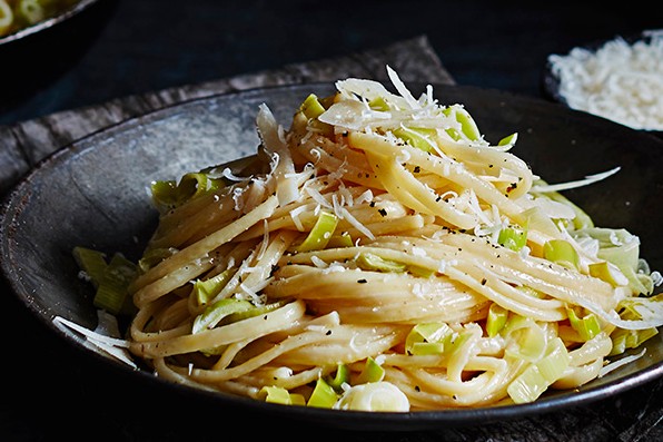 Leek Pasta Linguine Recipe Leek Fondue Linguine Recipe