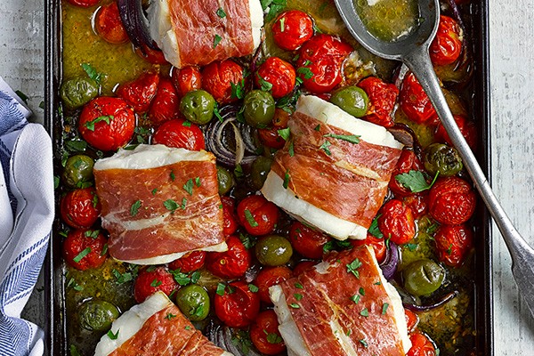 32 easy low carb recipes Baked Cod Loin Recipe with Olives
