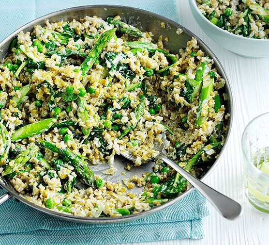 Risotto Recipe With Freekeh and Spring Greens Risotto Recipe With Freekeh and Spring Greens