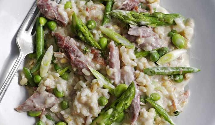 ham hock and asparagus risotto primavera ham hock and asparagus risotto primavera