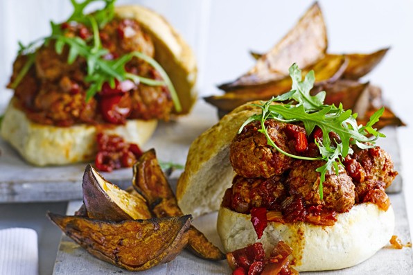 Turkey Meatball Sub Recipe With Wedges Turkey Meatball Sub Recipe With Wedges