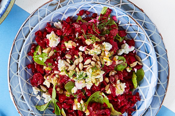 Beetroot Rice With Feta Recipe Beetroot Rice With Feta Recipe