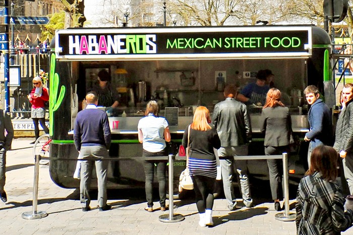 Habaneros Mexican Street Food Habaneros Mexican Street Food stall in a park
