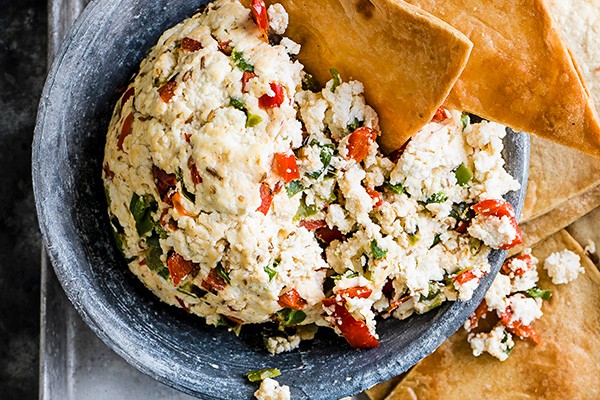 Queso Blanco Recipe With Chillies, Cumin And Homemade Tortilla Chips Queso Blanco Recipe With Chillies, Cumin And Homemade Tortilla Chips