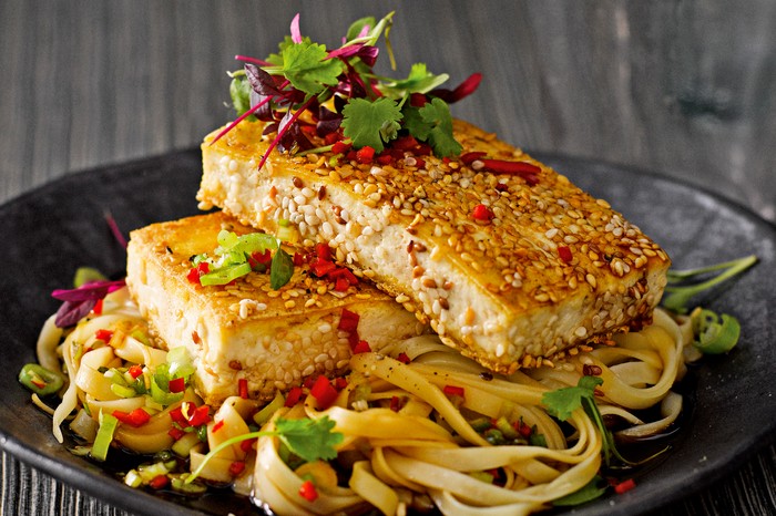 Top Tofu Recipes Featuring Crispy Tofu Recipe With Noodle Salad Crispy Tofu Recipe With Noodle Salad