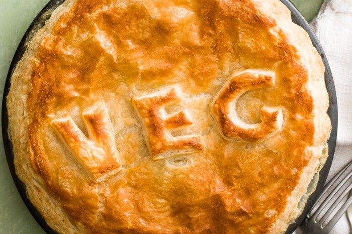 Creamy leek and cheese pie Creamy leek and cheese pie