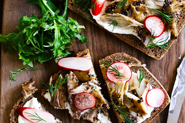 Smoked Mackerel Open Sandwich Recipe On Rye Bread Smoked Mackerel Open Sandwich Recipe On Rye Bread