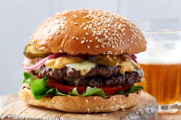 The full works burger The full works burger