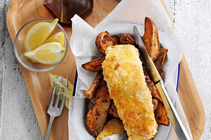 Healthy Fish and Chips Recipe Healthy Fish and Chips Recipe