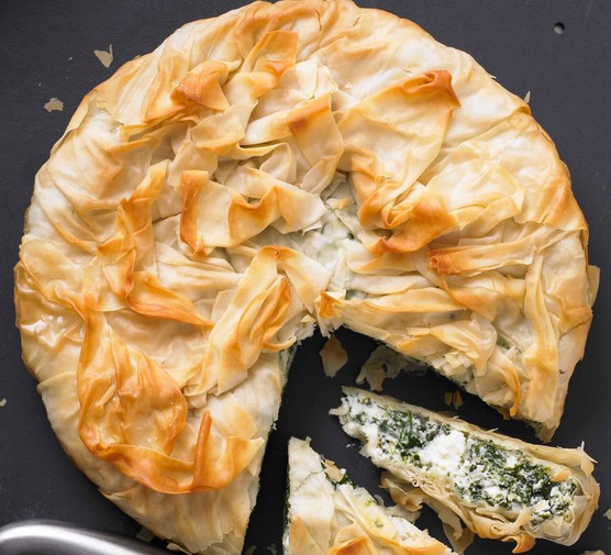 Spinach and Ricotta Vegetarian Filo Pastry Pie Recipe
