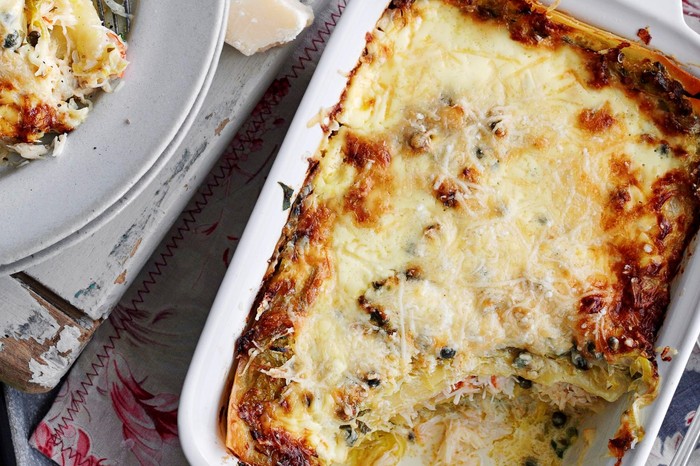 Leek and Crab Lasagne Recipe Leek and Crab Lasagne Recipe