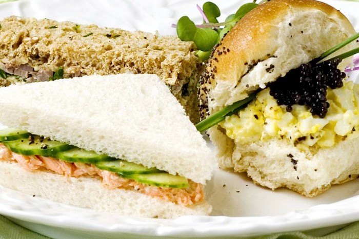 Cucumber, smoked trout and horseradish sandwiches Cucumber, smoked trout and horseradish sandwiches