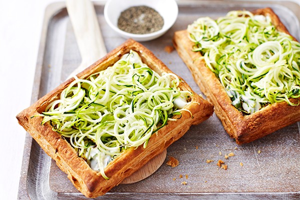Spiralized Zucchini Tart Recipe With Ricotta and Tarragon Spiralized Zucchini Tart Recipe With Ricotta and Tarragon