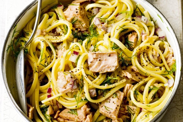 Linguine Recipe with Tuna, Lemon and Dill Linguine Recipe with Tuna, Lemon and Dill