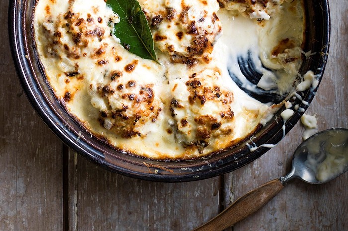 cauliflower three cheese gratin cauliflower three cheese gratin