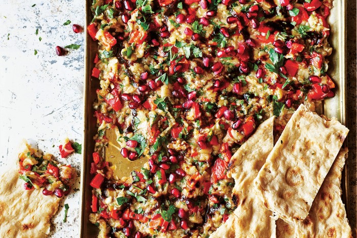 Smoked Aubergine Salad Recipe with Pomegranates Smoked Aubergine Salad Recipe with Pomegranates