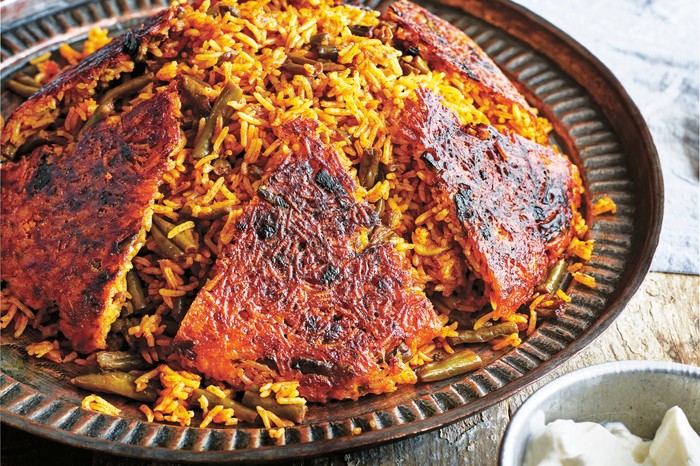 Vegetarian Rice and Beans Recipe with (Loobia Polow) Vegetarian Rice and Beans Recipe with (Loobia Polow)