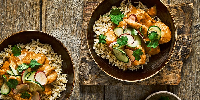 Chicken Satay with Rice Chicken Satay with Rice