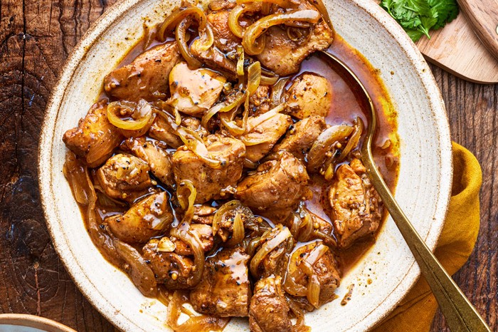 Chicken vindaloo Chicken in vindaloo sauce