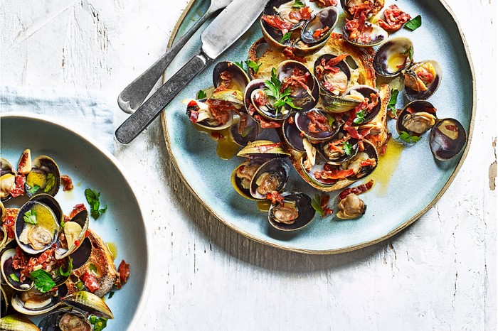 Clams on Toast Clams on Toast
