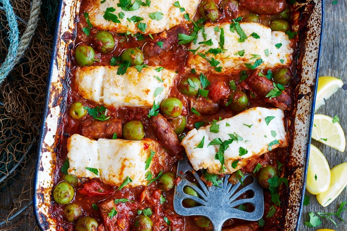 Merguez Sausage Recipe with Cod and Harissa Sauce Merguez Sausage Recipe with Cod and Harissa Sauce