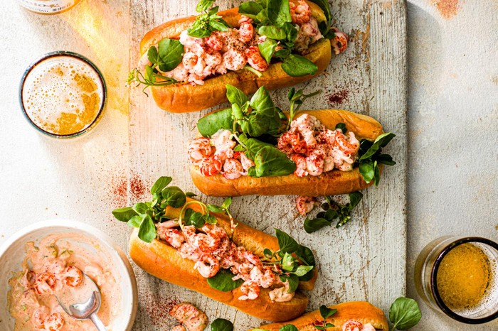 Crayfish Sandwich Recipe Crayfish cocktail rolls