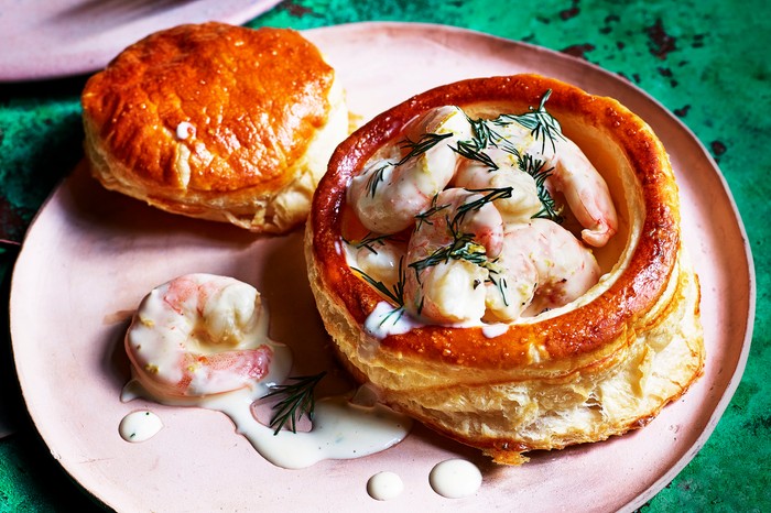 Prawn Vol Au Vents Recipe with Champagne