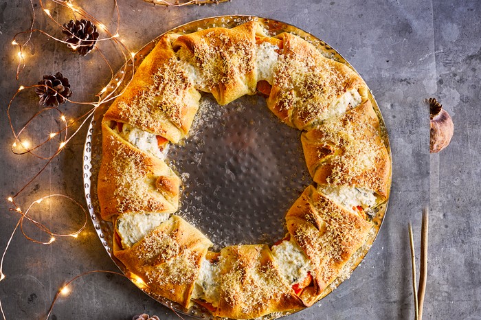 Squash and ricotta crossiant wreath Squash and ricotta crossiant wreath