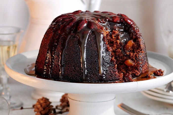 gingerbread pudding with sticky toffee