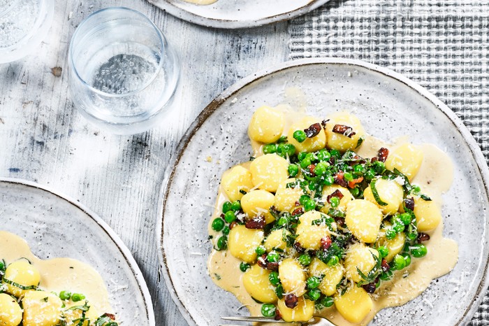 Gnocchi with Bacon and Peas Recipe Gnocchi with Bacon and Peas Recipe