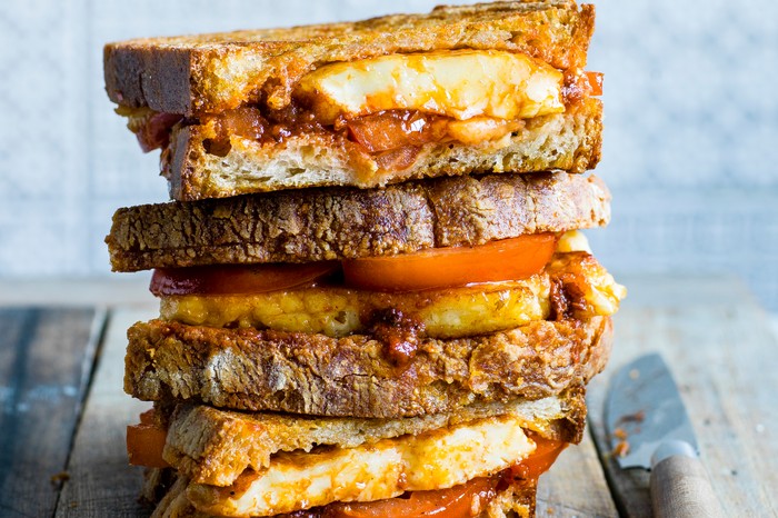 Halloumi Toastie Recipe with Harissa and Honey Halloumi Toastie Recipe with Harissa and Honey
