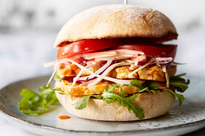 Veggie Burger Recipe For Peri Peri Halloumi Burgers Veggie Burger Recipe For Peri Peri Halloumi Burgers
