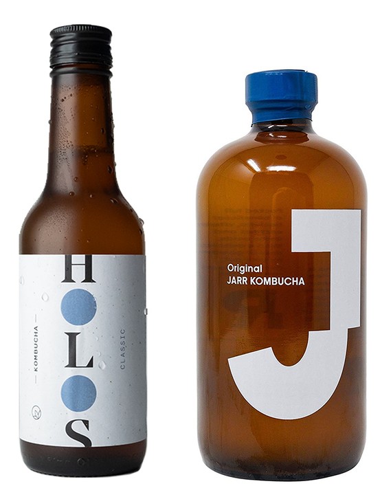 Best kombuchas to try A line up of kombucha bottles