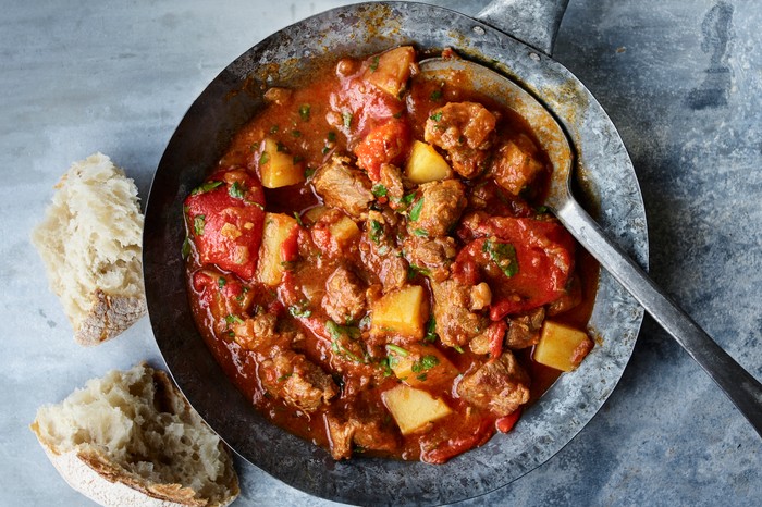 Spanish smoky lamb and pepper stew Spanish smoky lamb and pepper stew