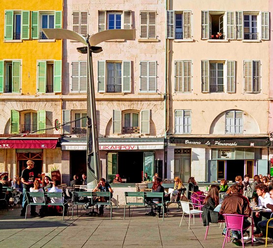 Marseille, France Getty Images Restaurant 's terraces and coloured facades, Cours Honoré Estienne d'Orves