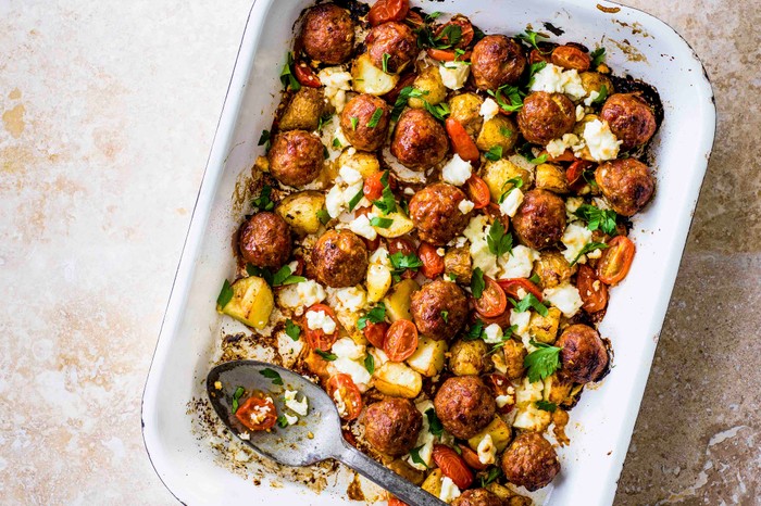 Meatball Traybake Recipe Meatball Traybake Recipe