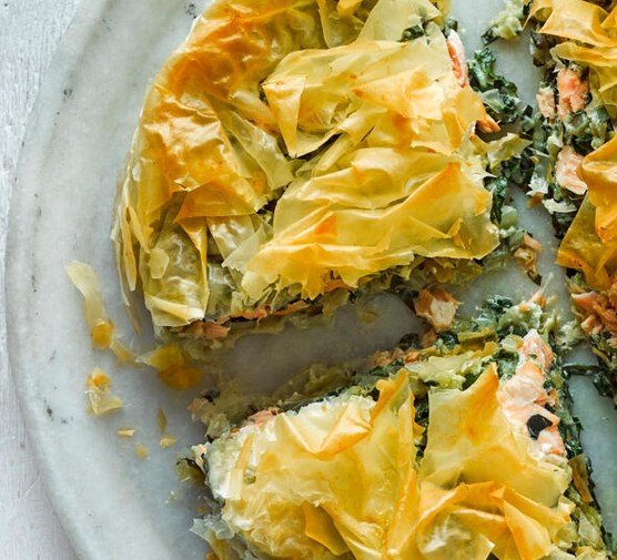 Salmon Pie Recipe With Filo Pastry Salmon and chard pie