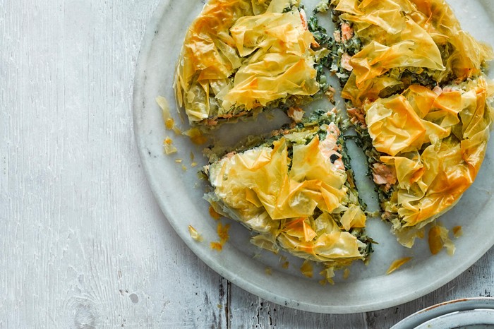 Salmon Pie Recipe With Filo Pastry Salmon and chard pie