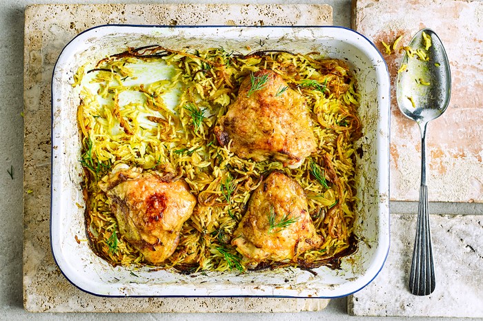 Easy Chicken and Rice Pilaf Recipe For Chicken Traybake Easy Chicken and Rice Pilaf Recipe For Chicken Traybake