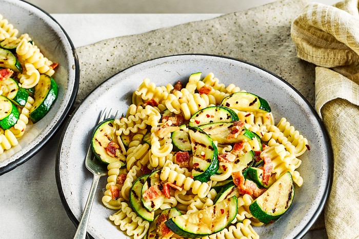 Courgette Bacon Pasta Recipe Courgette Bacon Pasta Recipe