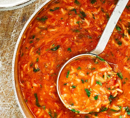 Vegan Tomato Soup Recipe with Rice and Lemongrass Vegan Tomato Soup Recipe with Rice and Lemongrass